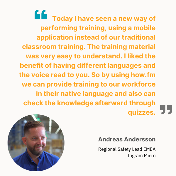 andreas andersson on training workers with how.fm 