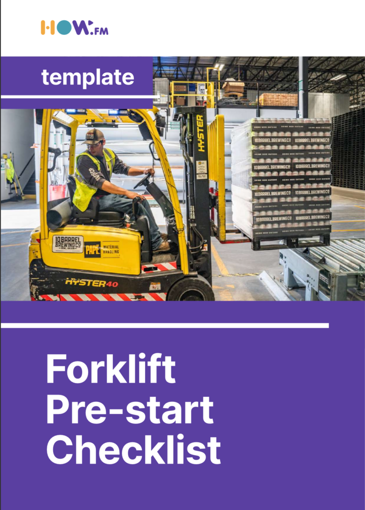 Forklift Pre-Start Checklist Template for Free Download