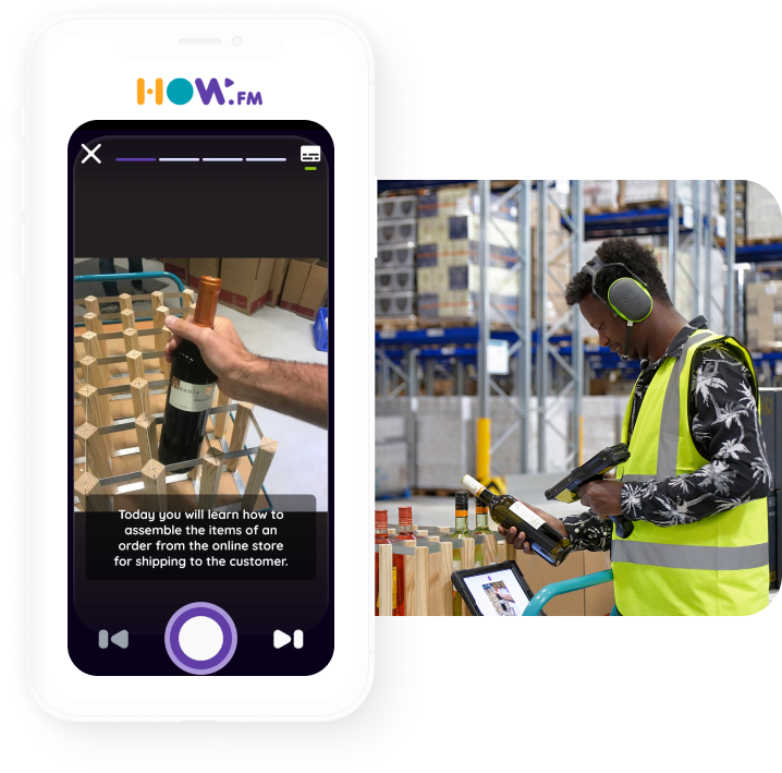 warehouse worker training app by how.fm