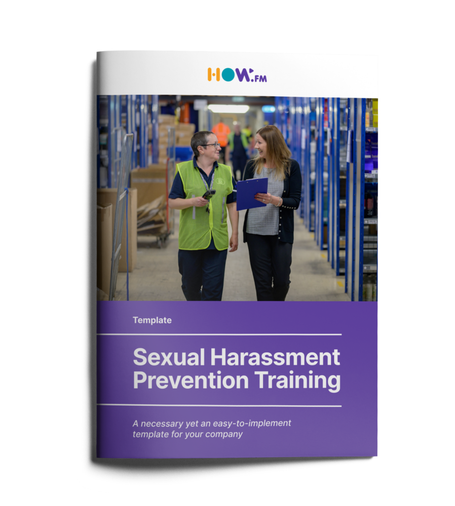 sexual harassment prevention training template cover
